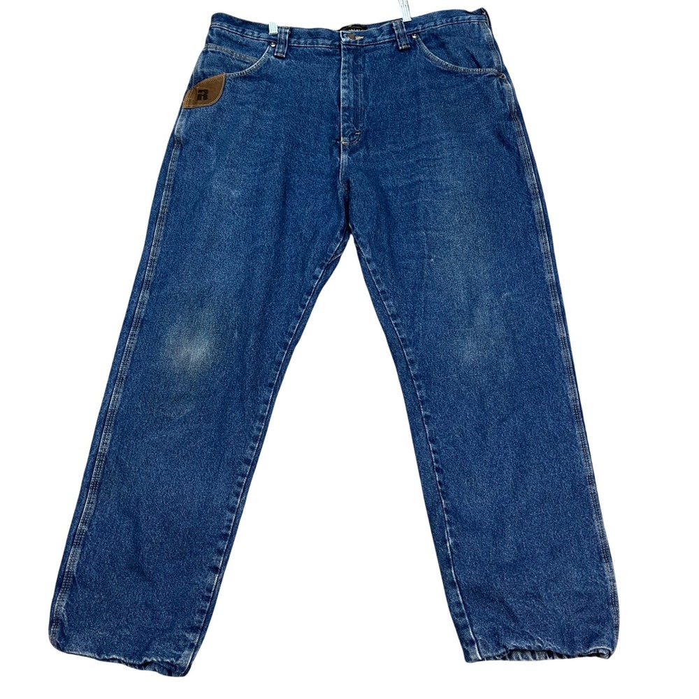 Wrangler Riggs Workwear Jeans Medium Wash Mens 40x32 Fleece Lined DuraShield